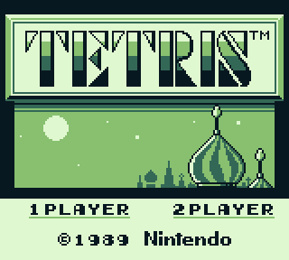 Tetris title screen